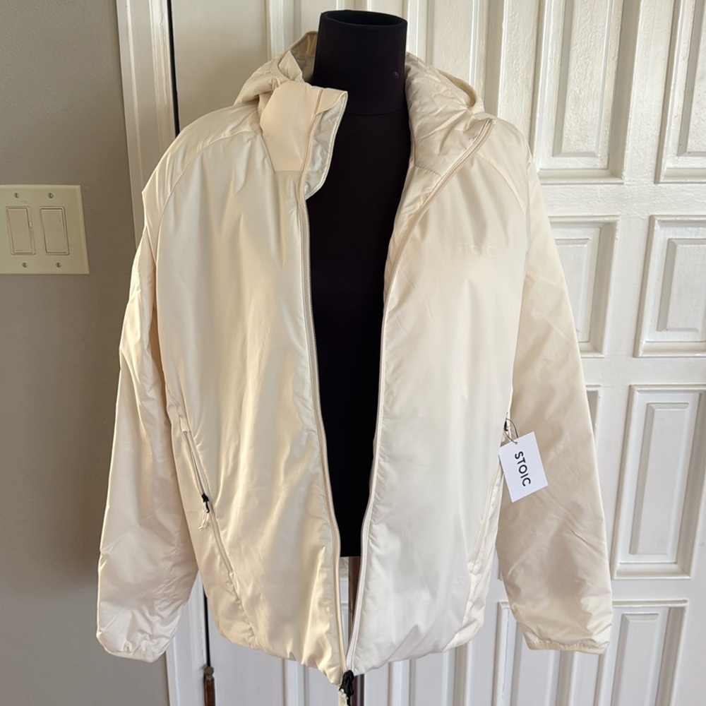 White Stoic Venture Insulated Jacket NWT